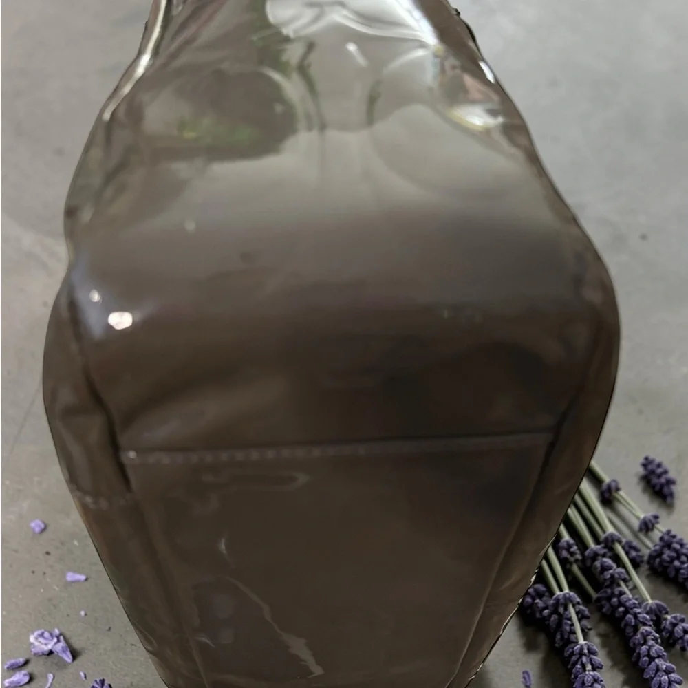 Coach 2FER Bundle Patent Leather Tote & Wallet in Dark Grey - Picture 6 of 13